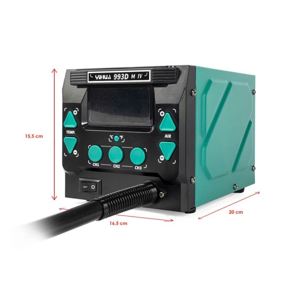 Stacja lutownicza Hot Air Yihua 993DM-IV