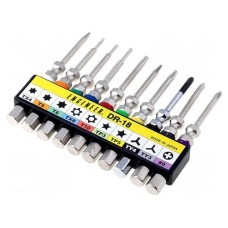 Zestaw narzędzi: końcówki wkrętakowe ENGINEER DR-18