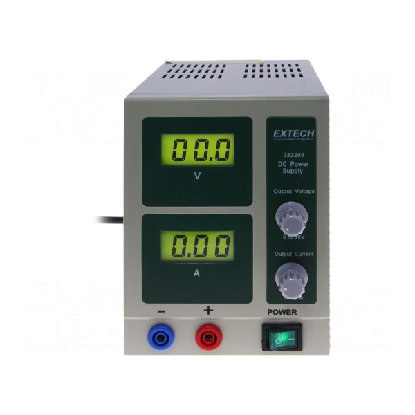 Zasilacz laboratoryjny: standardowy EXTECH 382200