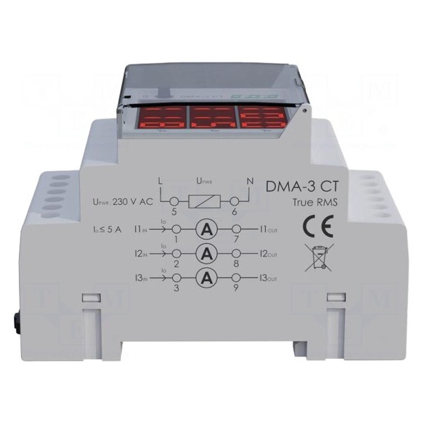 Amperomierz F&F DMA-3RMS-CT