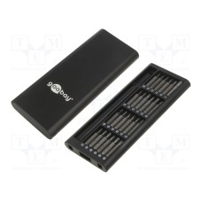 Zestaw narzędzi: końcówki wkrętakowe GOOBAY 77836