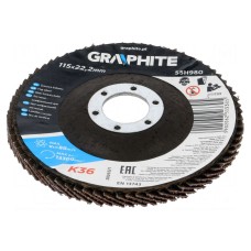 Tarcza szlifierska płatowa GRAPHITE 55H980