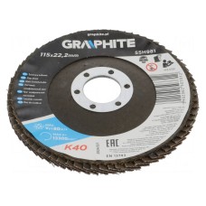 Tarcza szlifierska płatowa GRAPHITE 55H981