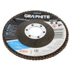 Tarcza szlifierska płatowa GRAPHITE 55H982