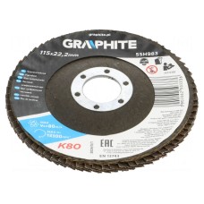 Tarcza szlifierska płatowa GRAPHITE 55H983