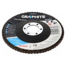 Tarcza szlifierska płatowa GRAPHITE 55H984