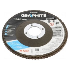 Tarcza szlifierska płatowa GRAPHITE 55H985