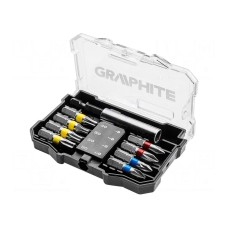 Zestaw narzędzi: końcówki wkrętakowe GRAPHITE 56H614