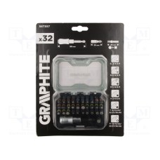Zestaw narzędzi: końcówki wkrętakowe GRAPHITE 56T557