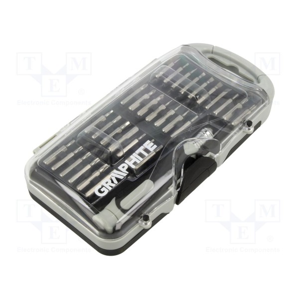 Zestaw narzędzi: końcówki wkrętakowe GRAPHITE 56T562