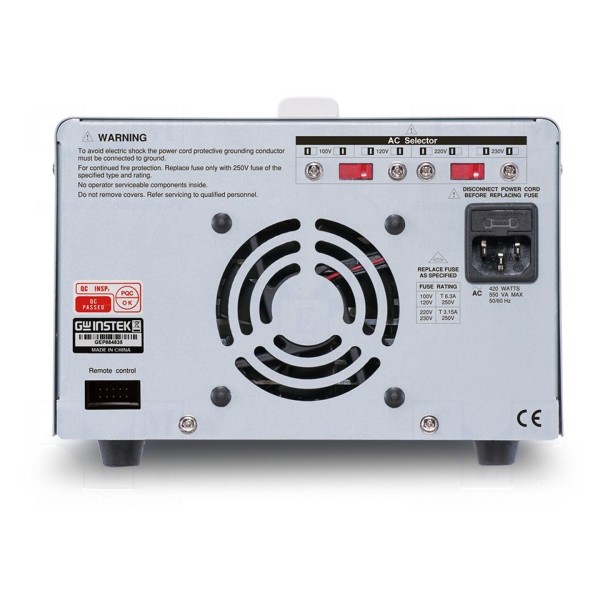 Zasilacz laboratoryjny: standardowy GW INSTEK GPE-3323A