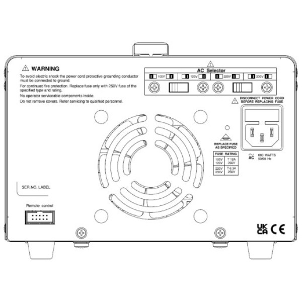 Zasilacz laboratoryjny: standardowy GW INSTEK GPE-6030