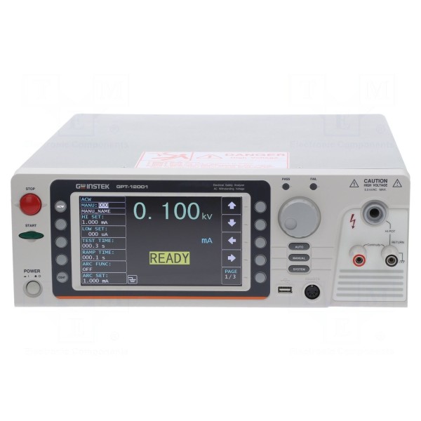 Tester bezpieczeństwa GW INSTEK GPT-12001