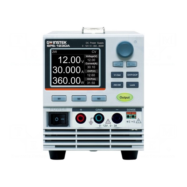 Zasilacz laboratoryjny: standardowy GW INSTEK SPS-1230A