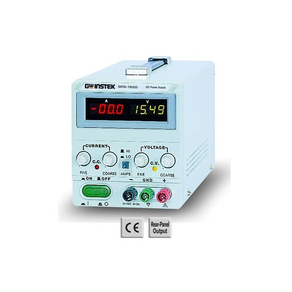 Zasilacz laboratoryjny: standardowy GW INSTEK SPS-1820