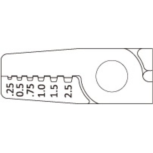 Інструмент для обтиску кабельних наконечників 0.25-2.5mm2 HT-A261 Hanlong