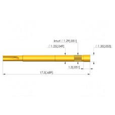 Gniazdo igły testowej INGUN KS-00130M1-R-Z