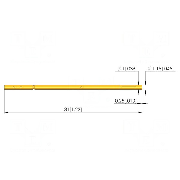 Gniazdo igły testowej INGUN KS-08135E03