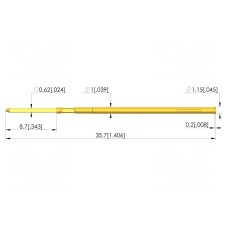 Gniazdo igły testowej INGUN KS-08747M0.7