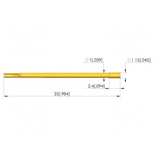 Gniazdo igły testowej INGUN KS-09730MO0.9-T