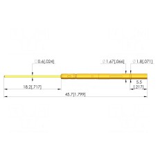 Gniazdo igły testowej INGUN KS-10047-18