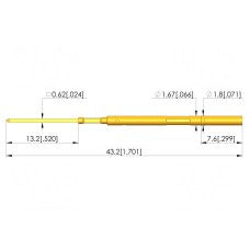 Gniazdo igły testowej INGUN KS-10047G-13