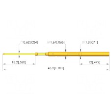 Gniazdo igły testowej INGUN KS-10047G12-13