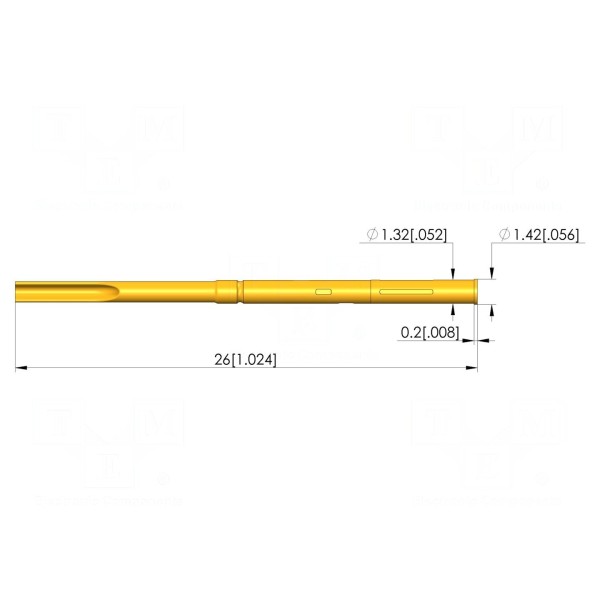 Gniazdo igły testowej INGUN KS-10130E13