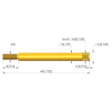Gniazdo igły testowej INGUN KS-150M3M3-R