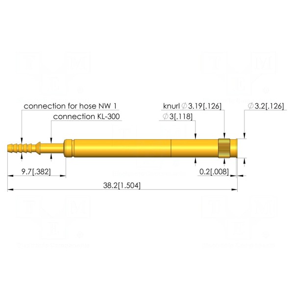 Gniazdo igły testowej INGUN KS-355M-B