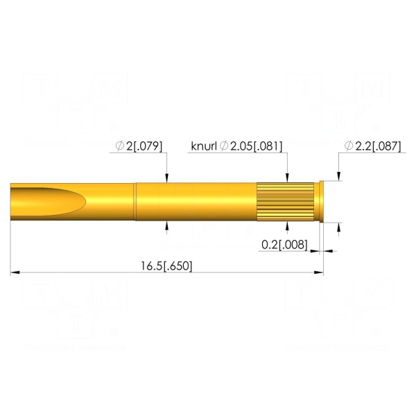 Gniazdo igły testowej INGUN KS-42730M-R