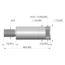 Gniazdo igły testowej INGUN KS-672D08M10-R