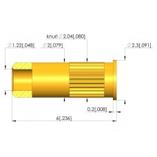 Gniazdo igły testowej INGUN KS-7616035M-R