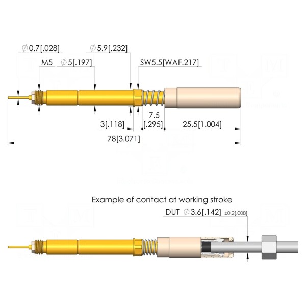 Igła testowa INGUN VKR-672-0025