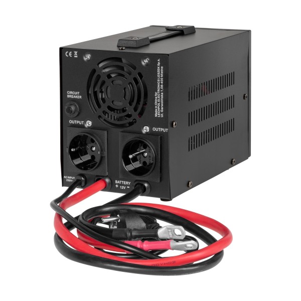 Zasilacz awaryjny KEMOT PROsinus-500-LFP4  przetwornica z czystym przebiegiem sinusoidalnym i funkcją ładowania  12V 230V 500VA/300W