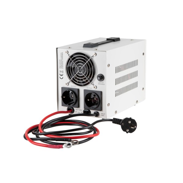 Zasilacz awaryjny KEMOT PROsinus-500  przetwornica z czystym przebiegiem sinusoidalnym i funkcją ładowania  12V 230V 500VA/300W