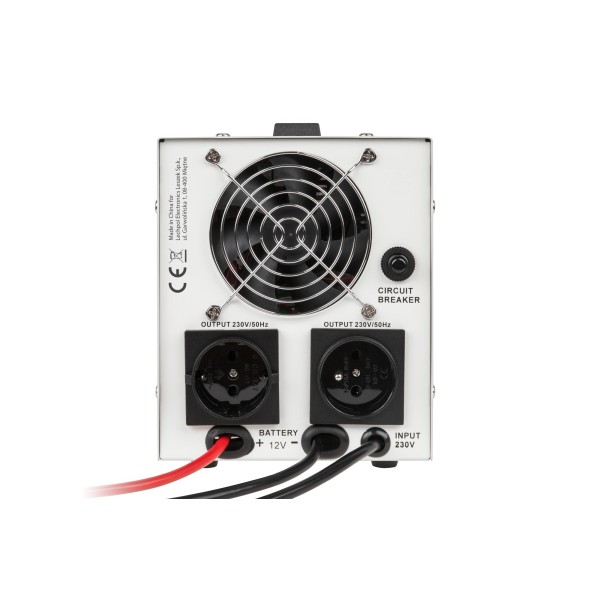 Zasilacz awaryjny KEMOT PROsinus-800 przetwornica z czystym przebiegiem sinusoidalnym i funkcją ładowania  12V 230V 800VA/500W