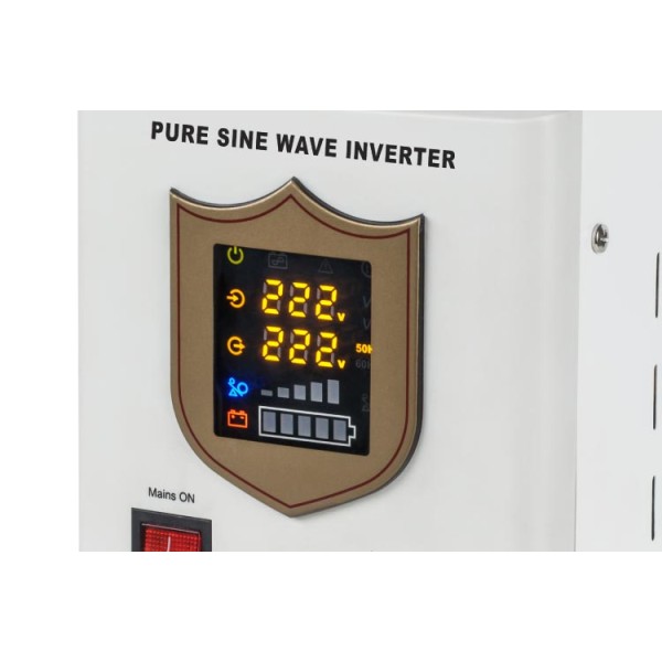 Zasilacz awaryjny KEMOT PROsinus-800 przetwornica z czystym przebiegiem sinusoidalnym i funkcją ładowania  12V 230V 800VA/500W