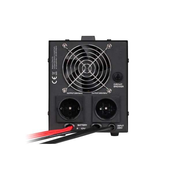 Zasilacz awaryjny KEMOT PROsinus-800 przetwornica z czystym przebiegiem sinusoidalnym i funkcją ładowania 12V 230V 800VA/500W - kolor czarny