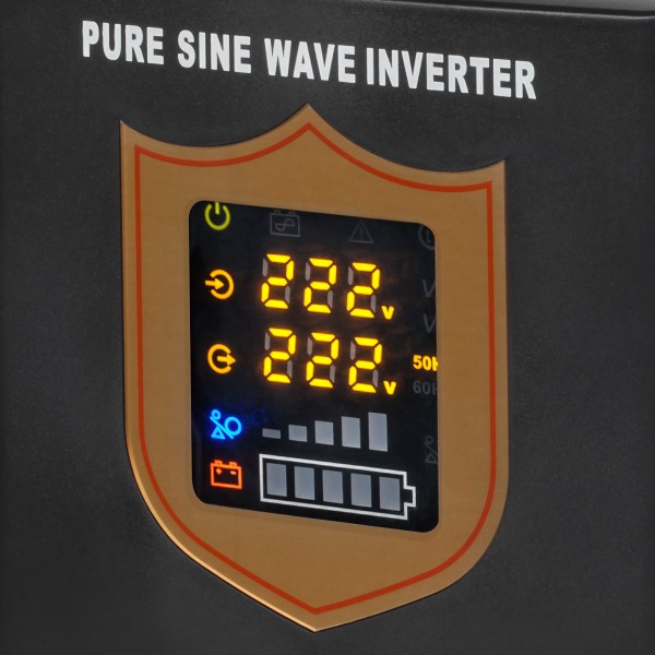 Zasilacz awaryjny KEMOT PROsinus-1000  przetwornica z czystym przebiegiem sinusoidalnym i funkcją ładowania  12V 230V 1000VA/700W - kolor czarny