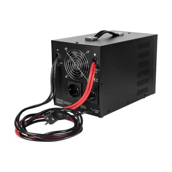 Zasilacz awaryjny KEMOT PROsinus-2000  przetwornica z czystym przebiegiem sinusoidalnym i funkcją ładowania  12V 230V 2000VA/1200W