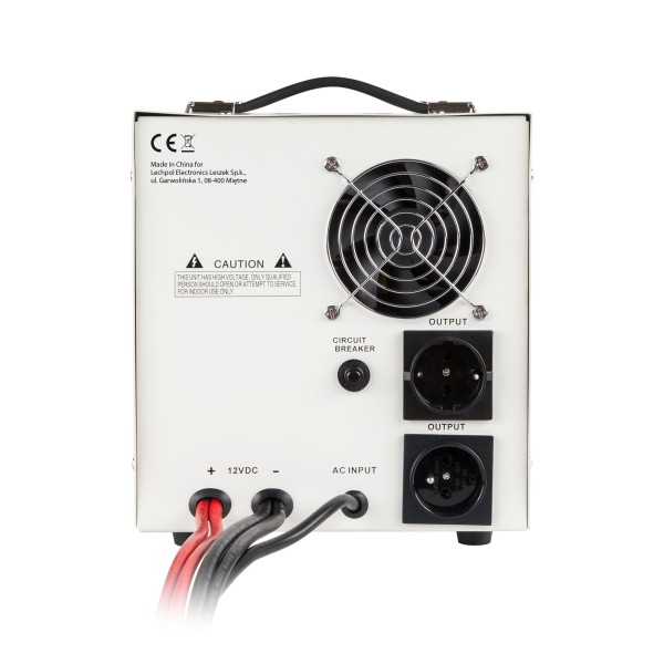 Zasilacz awaryjny KEMOT PROsinus-2000  przetwornica z czystym przebiegiem sinusoidalnym i funkcją ładowania  12V 230V 2000VA/1200W