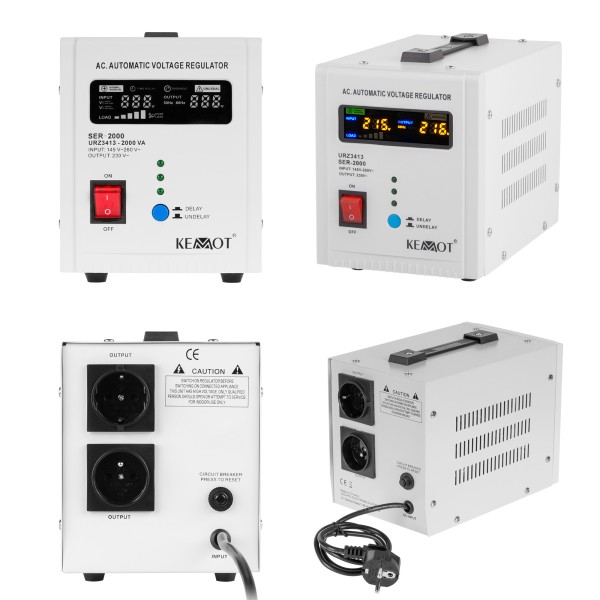 Automatyczny stabilizator napięcia  KEMOT SER-2000