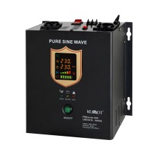 Przetwornica solarna naścienna ( inwerter )  KEMOT PROsolar-800  ( 12V 230V 800VA/500W )