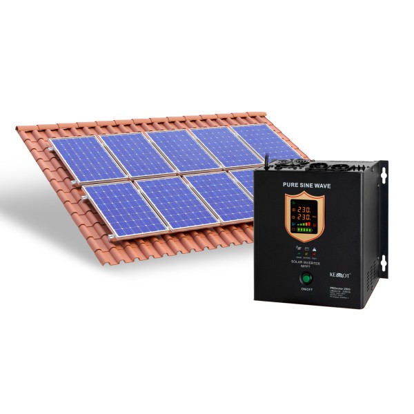 Przetwornica solarna naścienna ( inwerter )  KEMOT PROsolar-2500 ( 24V 230V 25000VA/1800W )
