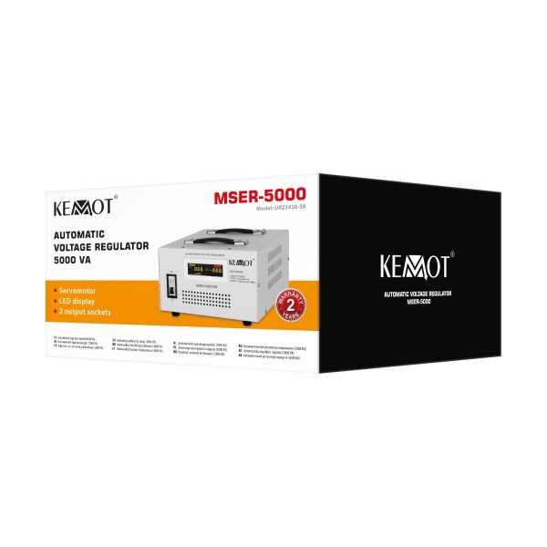 Automatyczny stabilizator napięcia  KEMOT MSER-5000 (5000 VA, serwomotor)