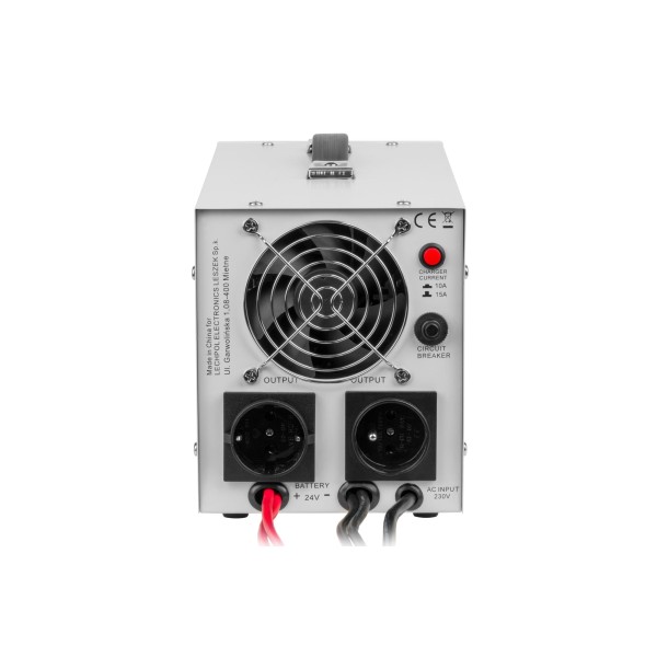 Zasilacz awaryjny KEMOT PROsinus-1500/24  przetwornica z czystym przebiegiem sinusoidalnym i funkcją ładowania  24V 230V 1500VA/1050W