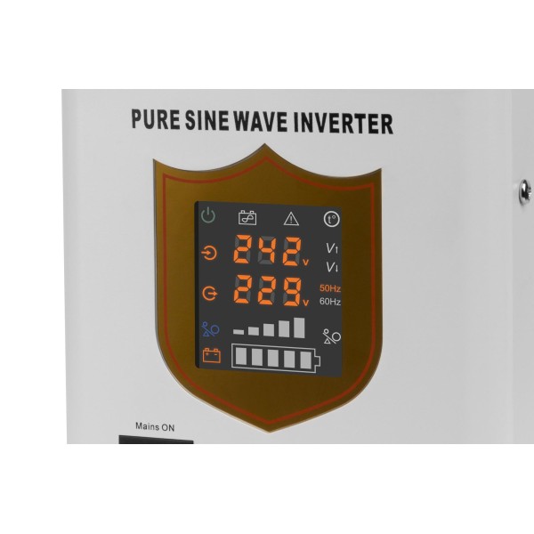 Zasilacz awaryjny KEMOT PROsinus-1500/24  przetwornica z czystym przebiegiem sinusoidalnym i funkcją ładowania  24V 230V 1500VA/1050W