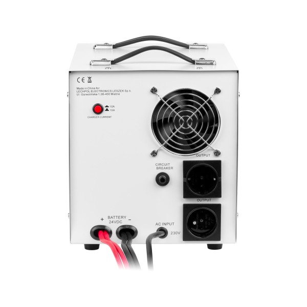 Zasilacz awaryjny KEMOT PROsinus-2000/24  przetwornica z czystym przebiegiem sinusoidalnym i funkcją ładowania  24V 230V 2000VA/1400W