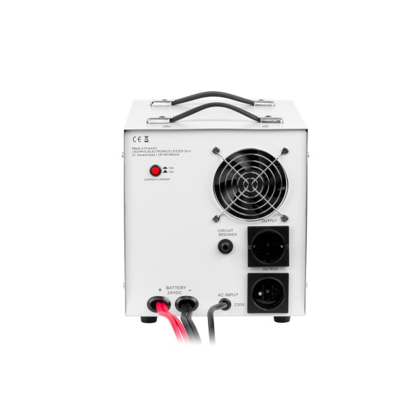 Zasilacz awaryjny KEMOT PROsinus-2000/24  przetwornica z czystym przebiegiem sinusoidalnym i funkcją ładowania  24V 230V 2000VA/1400W